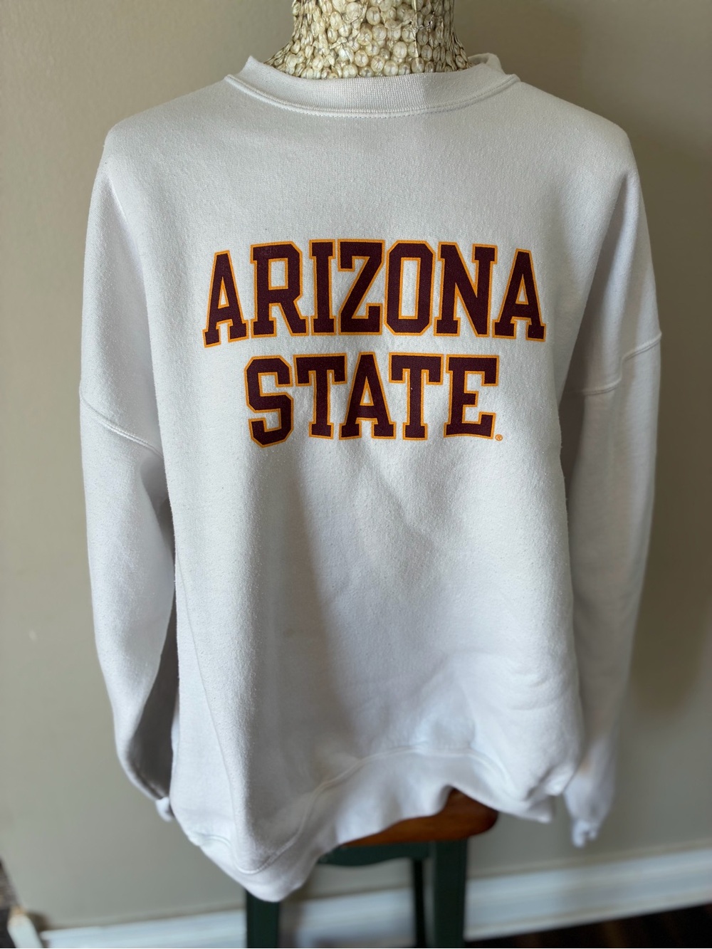 Vintage 90s Arizona State White Crewneck Sweatshirt
